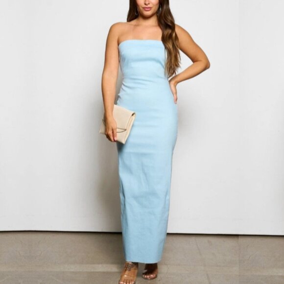 Tailored Maxi Tube Dress - Picture 1 of 6